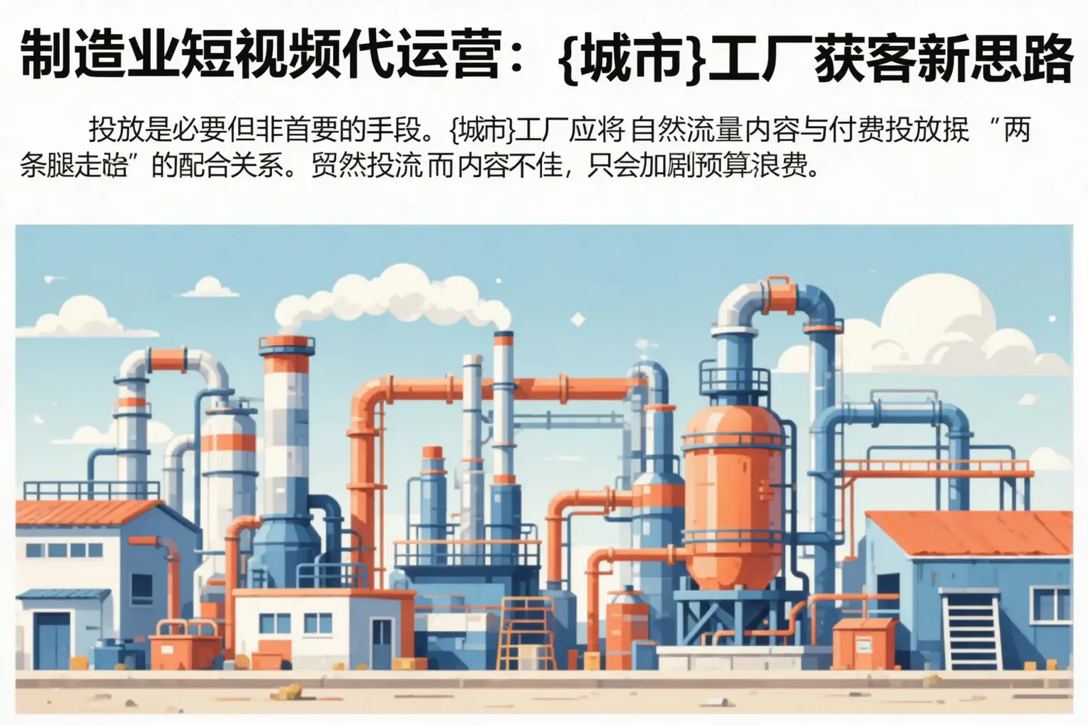 制造业短视频代运营：海西工厂获客新思路