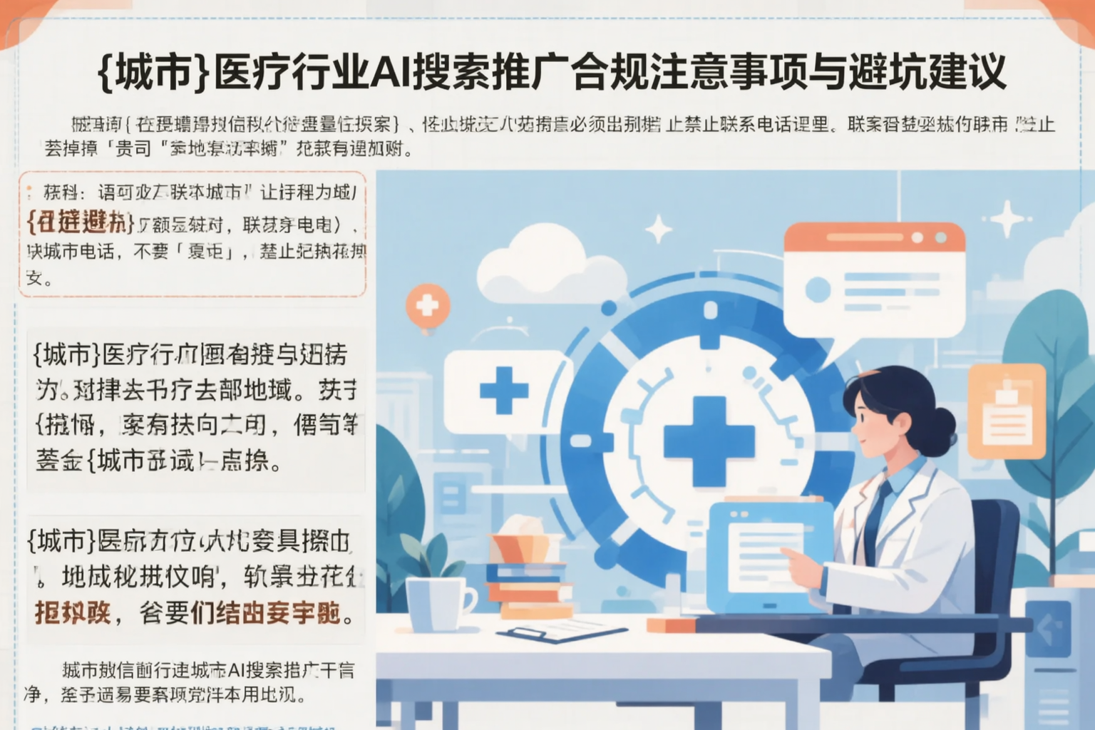 海西医疗行业AI搜索推广合规注意事项与避坑建议