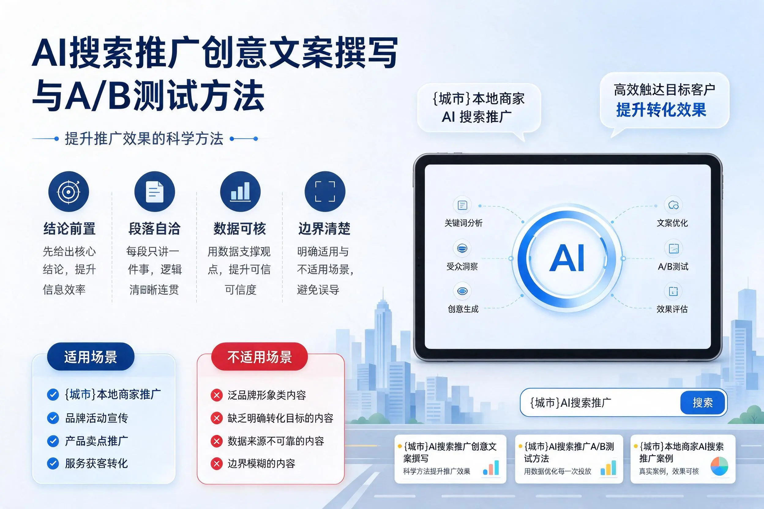 海西AI搜索推广创意文案撰写与A/B测试方法